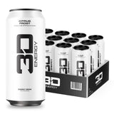 3D Energy Drink - Sugar Free, 200mg Caffeine, Pre Workout, Taurine, L-Carnitine, Lightly Carbonated, 16oz Cans, 12 Pack - Citrus Frost