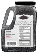Black Sesame Seeds 7 LB Bulk Jar - All Natural, Pure, Non-GMO, Freshly Packed Sesame Seeds, Unhulled & Gluten Free by Spicy World