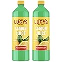 Lucy's Family Owned - 100% Lemon Juice 32oz. Bottle (2 PACK)