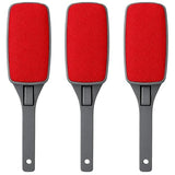 3-Pack Reusable Lint Brush for Clothes, Double Sided Pet Hair Remover Brush with Swivel Head, Fabric Lint Remover for Couch, Furniture, Bedding