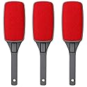 3-Pack Reusable Lint Brush for Clothes, Double Sided Pet Hair Remover Brush with Swivel Head, Fabric Lint Remover for Couch, Furniture, Bedding