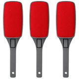 3-Pack Reusable Lint Brush for Clothes, Double Sided Pet Hair Remover Brush with Swivel Head, Fabric Lint Remover for Couch, Furniture, Bedding