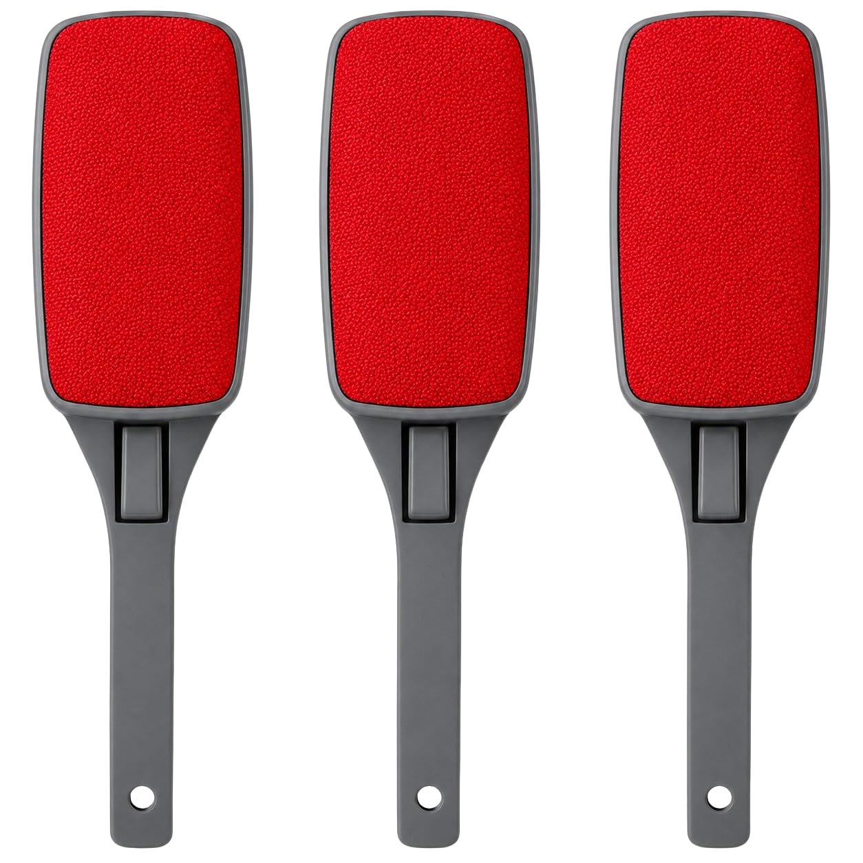 3-Pack Reusable Lint Brush for Clothes, Double Sided Pet Hair Remover Brush with Swivel Head, Fabric Lint Remover for Couch, Furniture, Bedding