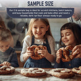 Great River Milling Organic Dark Rye Flour | Whole Grain, Non-GMO, Kosher, Unbromated | Earthy Flavor for Rye Bread, Sourdough Starter, Bagels