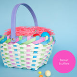 Sweetzo Pink Edible Easter Grass, Strawberry Flavored Cake and Cupcake Toppers, Basket Stuffers, Pack of 3
