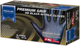 Premium Guard - Nitrile Gloves Heavy Duty 8 Mil Disposable, Powder Free, Black, 50 Gloves per Box (X-Large)