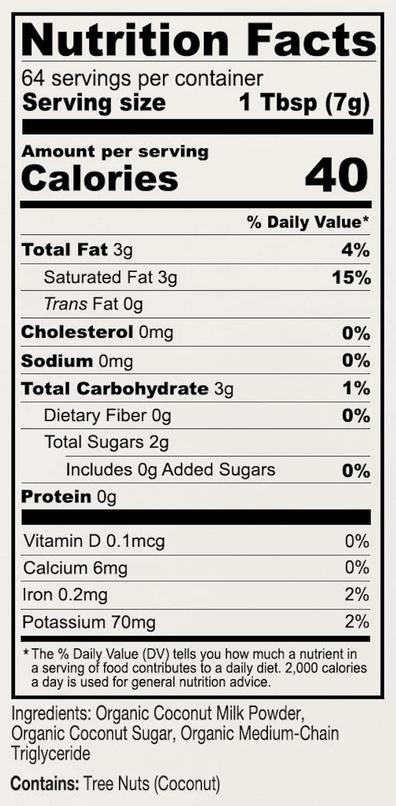 Anthony's Organic Coconut Creamer, 1 lb, With Superfoods & MCT's, Gluten Free, Non GMO, Non Dairy