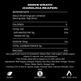 Odin's Wrath Original Gourmet Carolina Reaper Sauce | The Ragnarok Hot Sauce Co. | Fiery Blend of Carolina Reaper, Peri Peri, & Piquillo Peppers | 5