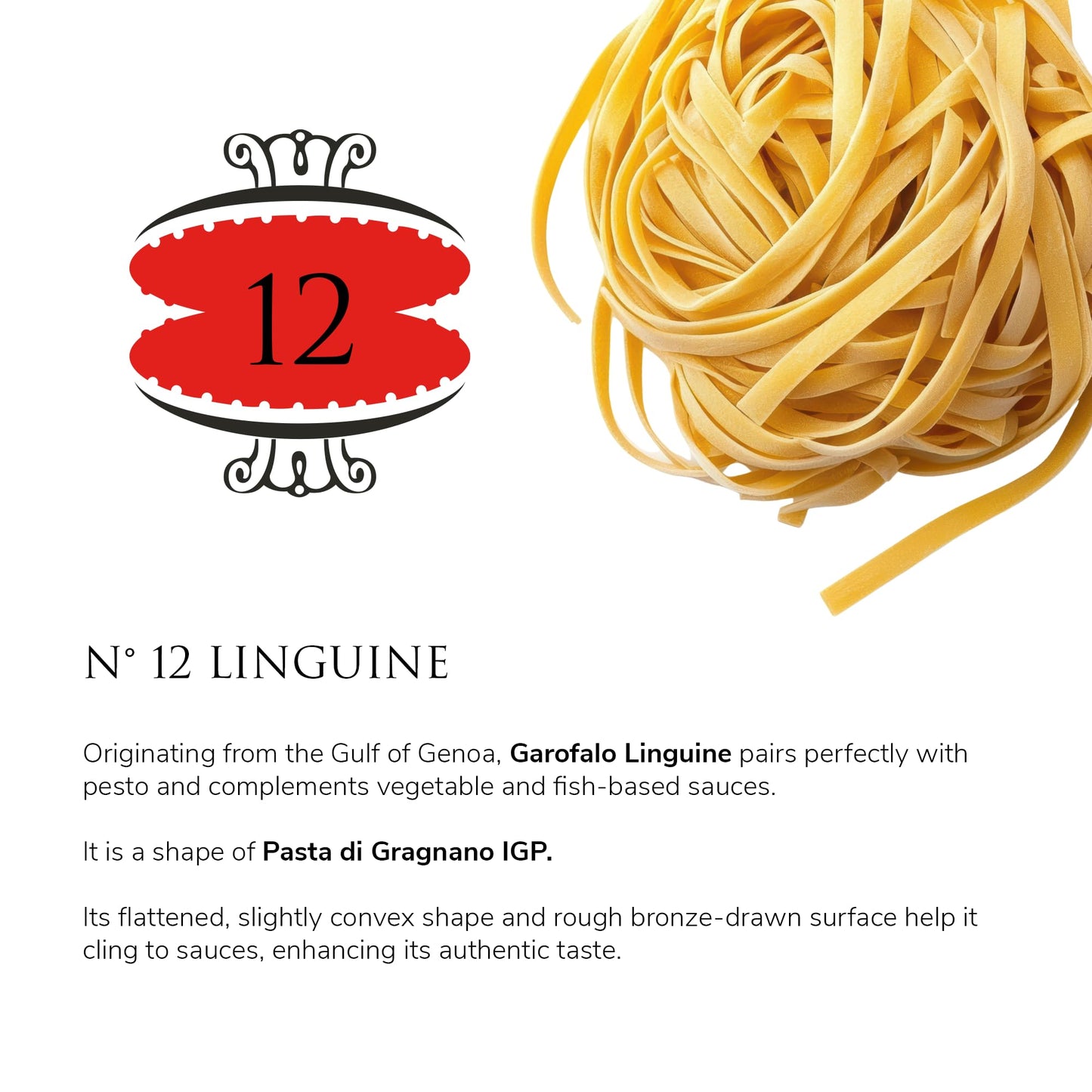 Garofalo - Premium Durum Wheat Semolina Linguine Pasta, Italian Made, Bronze-Drawn, Al-Dente, One-Ingredient Pasta (4 pack)