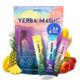 Yerba Magic Instant Yerba Mate Powder Packets - Clean Energy & Focus Drink Mix for Gut Health - Nootropic Blend with Lion’s Mane, L-Theanine
