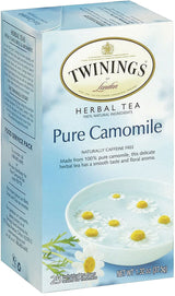 Twinings of London Pure Camomile Herbal Tea Bags, 25 Count