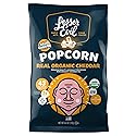 LESSEREVIL Organic Real Cheddar Popcorn, 4.6 OZ