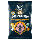 LESSEREVIL Organic Real Cheddar Popcorn, 4.6 OZ