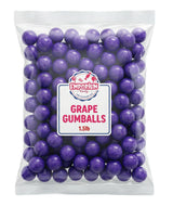 Grape Gumballs 1.5 lb Bag - Purple Bubble Gum Balls, Sweet Fruity Flavor - Bulk for Candy Buffets, Vending Machines, Parties & Snacking