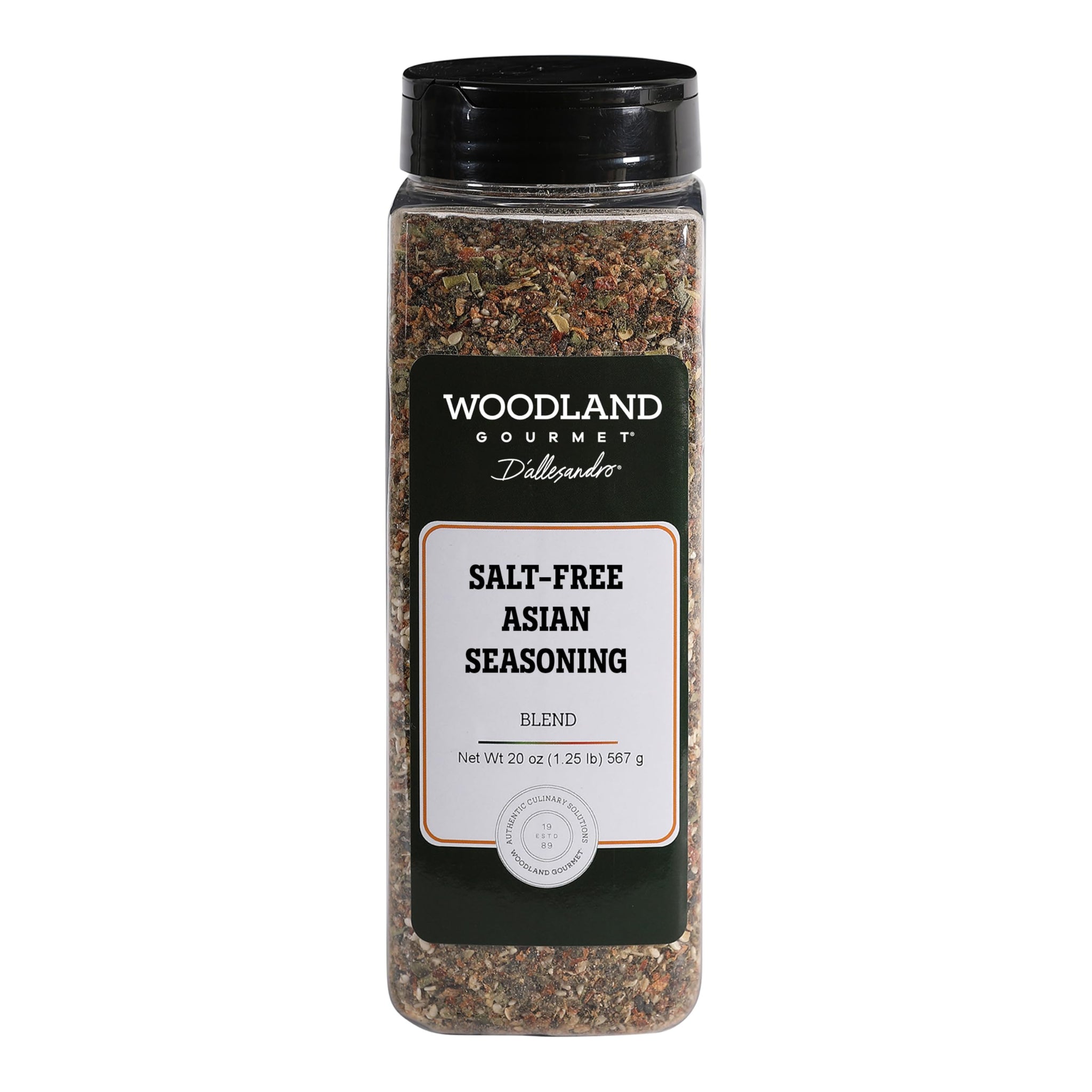 Salt-Free Asian Seasoning, 20 oz - No Salt - Sesame, Nori & Chili Asian Spice Blend for Rice, Vegetables & Stir Fry - Low Sodium Seasoning, by