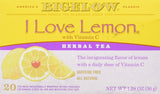 Bigelow Tea Bags, I Love Lemon, 20 Count (pack of 3)