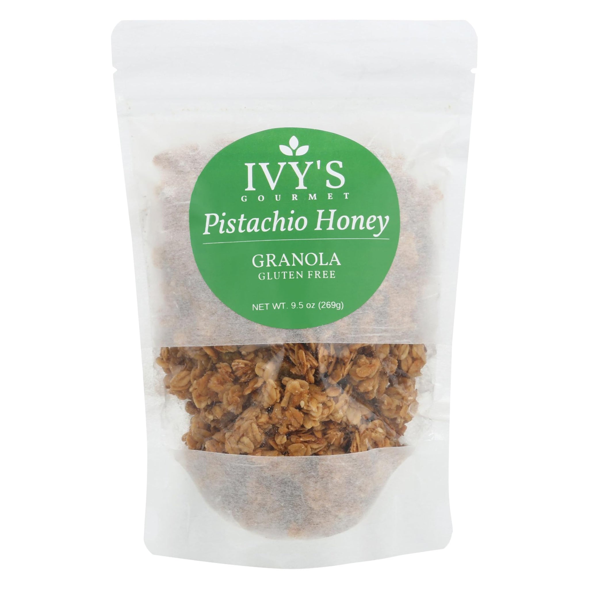 Ivy's Gourmet Pistachio Honey Granola, 9.5 OZ