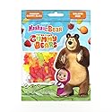 Bubblegum Kids Gelatin-Free Sour Gummy Bears Candy | Stocking Stuffers, Holiday Candy | Masha and the Bear | Vegan, Tangy Sour Mixed Fruit Flavors |