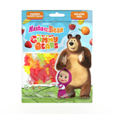 Bubblegum Kids Gelatin-Free Sour Gummy Bears Candy | Stocking Stuffers, Holiday Candy | Masha and the Bear | Vegan, Tangy Sour Mixed Fruit Flavors |