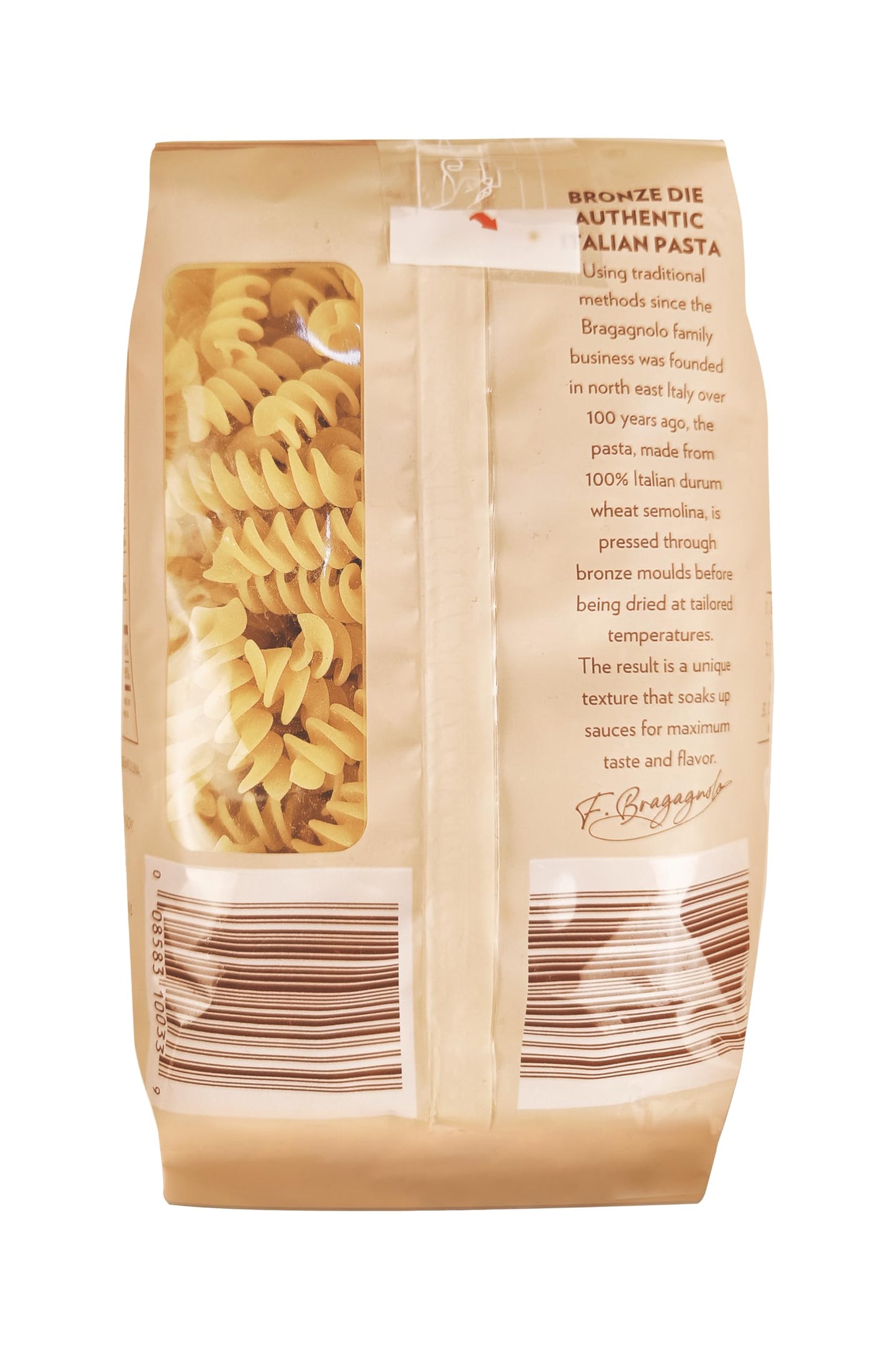 Pastificio Bragagnolo, Fusilli 857 Bronze-Drawn, 100% Italian Pasta, Made with Durum Wheat Semolina Flour, Non GMO (1 Pound Bag) - Consistently al