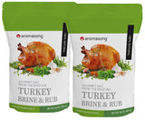 Aromasong Turkey Brine - 100% Natural - 2 LB Pack of 2 (Total of 4 LB) - For Wet & Dry Brining. (Herbs De Provence seasoning) (4 LB)