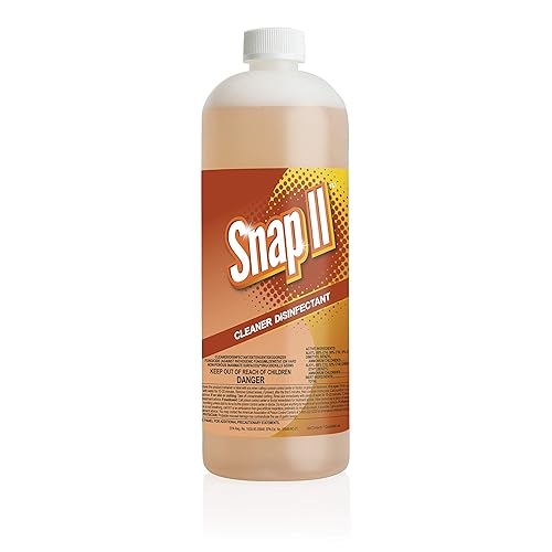 Snap II Cleaner Disinfectant, Cleans, Disinfects and Deodorizes, Concentrated Cleaner, Sanitizer, Fungicide, Virucide and Mildewstat, Phosphate Free