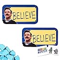Believe Candy Filled Tin (2 Pack) Blue Raspberry Flavored Candy with 2 Gosutoys Stickers