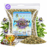 Pasiflora Herbal Tea - 4 oz (113 g) - Passionflower Loose Leaf Blend - Traditional Herbal Infusion - 100% Natural, Wildcrafted, Caffeine-Free, Vegan