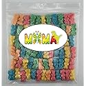 MiMa MiMa Assorted Sour Gummy Candy - Tangy, Chewy SOUR Candy in Fun Shapes - Holiday Candy for Christmas Gifts & Stocking Stuffers - Sour neon Bears