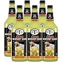 Mr & Mrs T Whiskey Sour Mix, 1L Bottle, - Premium Cocktail Mixer for Whiskey Sour Mixes, Ready to Use