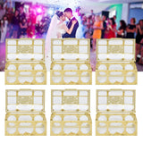 QANYEGN 12PCS Hollow Out Candy Box, Chocolate Gift Treat Boxes, Wedding Container Case for Wedding, Parties Use(Small-ld)
