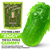 Hippie Chicks "Pickle Gummie" - Tangy & Bold Dill Pickle Flavored Candy - Fun Novelty Snack for Pickle Lovers & Foodies - Zesty, Sour & Salty Treat