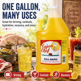 Cajun Chef Dill Brine - Perfect for Brining, Relieves Muscle Cramps, Bloody Mary's, Hydration, Recovery and More (1 Gallon (Pack of 2))