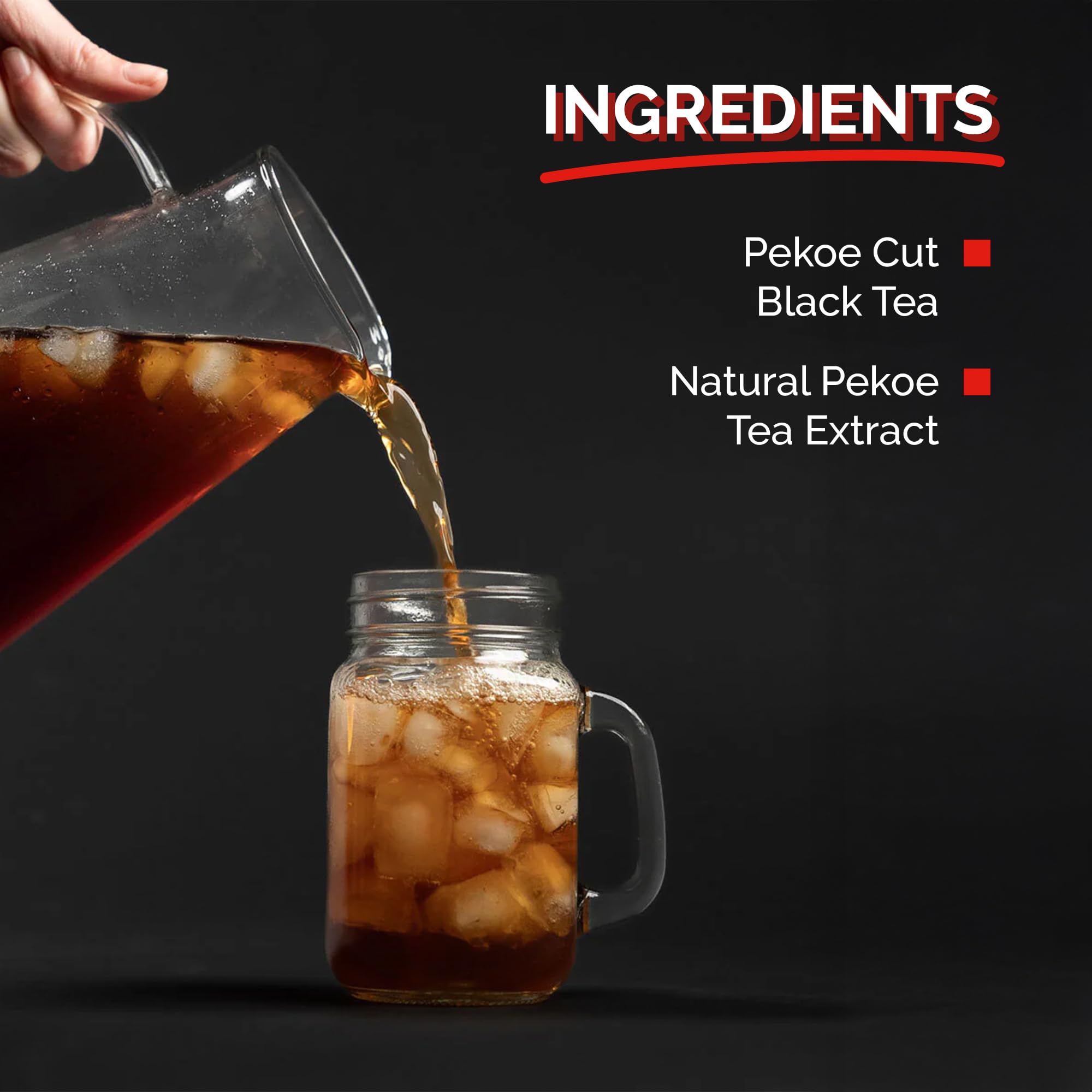 Cane Brew Unsweetened Iced Tea - Pekoe Cut Black Iced Teas, Family Size Pack - No Boil, No Mess Beverages for Home, Camping, RV, or Travel, 12 Half