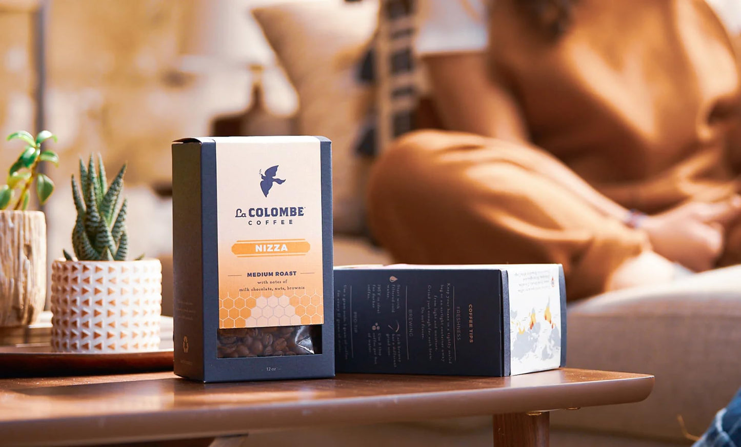 La Colombe Nizza Medium Roast Drip Grind Ground Coffee - Notes of Milk Chocolate, Nuts & Brownie with Honey-Sweet Roasted Nuttiness, 12 Ounce (Pack