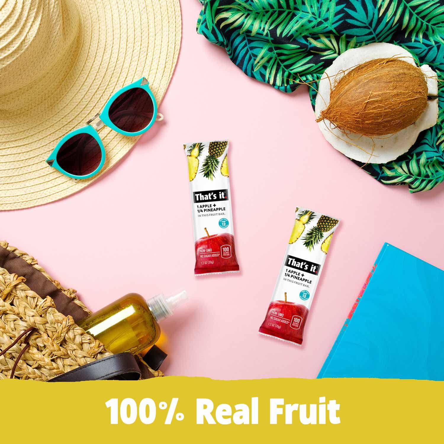 That's it. (36 Count) Variety Pack | Apricot, Pear, and Pineapple Flavors | 100% Natural Real Fruit Bars Plant-based, Vegan, Gluten-free, No Added