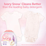 Ivory Laundry Detergent Pacs, Lightly Scented, Lavender, For Baby and Family, HE Compatible, 45 Count