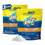 Biz Laundry Detergent Powder, Stain and Odor Eliminator for Tough Stains Like Grass Sweat and Food Grease, Powder Laundry Detergent, Color Safe, HE