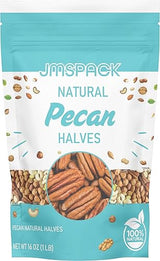 JMSPACK - Pecan Natural Halves, 16 Ounces (1 Lb)