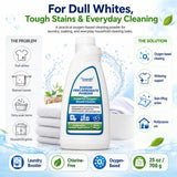 GuardH Sodium Percarbonate Powder - 25 oz | Oxygen-Based Laundry Booster | Natural Stain Remover & Fabric Brightener