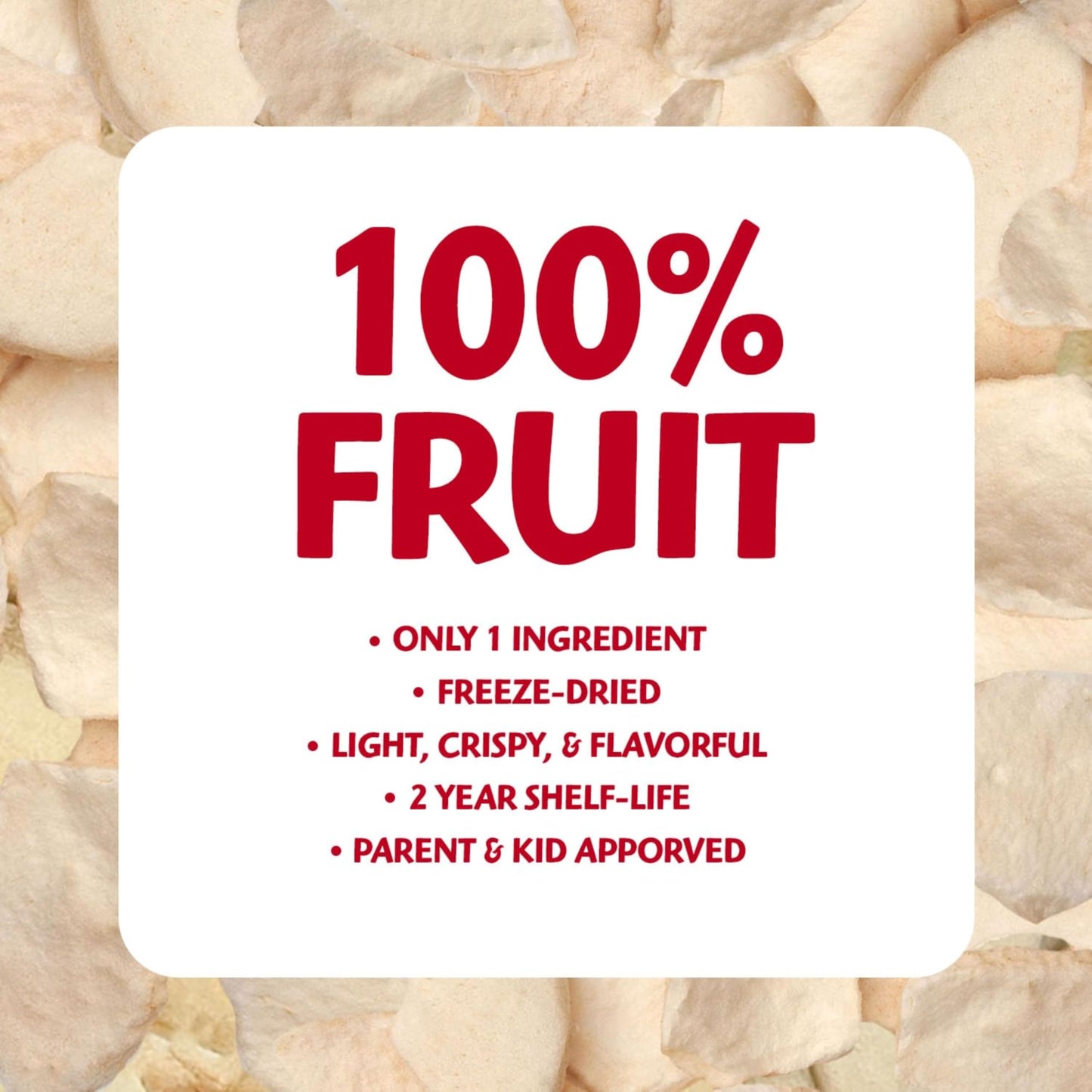 Brothers All Natural Freeze Dried Fruit Crisps, Fuji Apple, 1 Oz (Pack of 8), Made with 100% Fruit, Gluten Free, Soy Free, Vegan, Healthy Snack