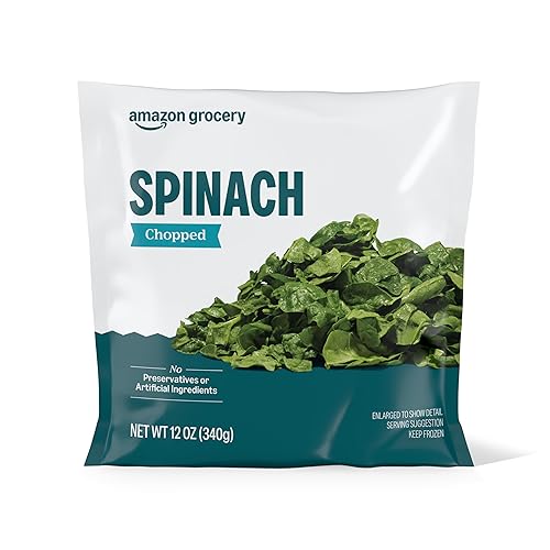 Amazon Grocery, Chopped Spinach, 12 Oz, Frozen