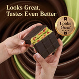 Dubai Dark Chocolate Bar with Strawberry - 2.6oz (75g) | Dark Chocolate Dessert with Strawberry | Gourmet Dubai Chocolate Bar | Elegant Gift Chocolate