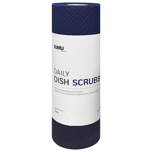 Jumuk Supplies Daily Dish Scrubber Sheet Non-Scratch Household Disposable Cleaning Sponges | Recyclable, Eco-Friendly & Perfect for Kitchen, Home