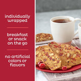 Nonni's Thinaddictives Cranberry Almond Thin Cookies, 75 Cookies, 20.3 oz, 100 Calories per Pack