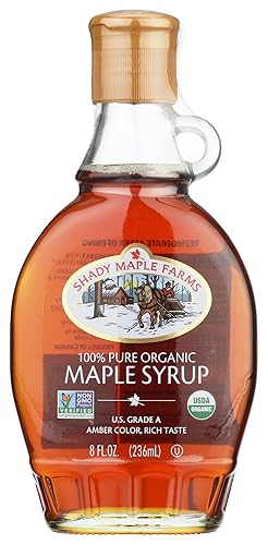 Shady Maple Farms Organic Grade A Amber Maple Syrup, 8 Fl Oz