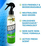 Sweat X Sport Extreme Odor Spray - Multipurpose Deodorizer for Stinky Shoes, Clothes, Sports Equipment & All Fabrics - Concentrated Formula, No