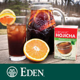 Eden Roasted Green Tea, Hojicha, Tea Bags, 16-Count Boxes (Pack of 12)