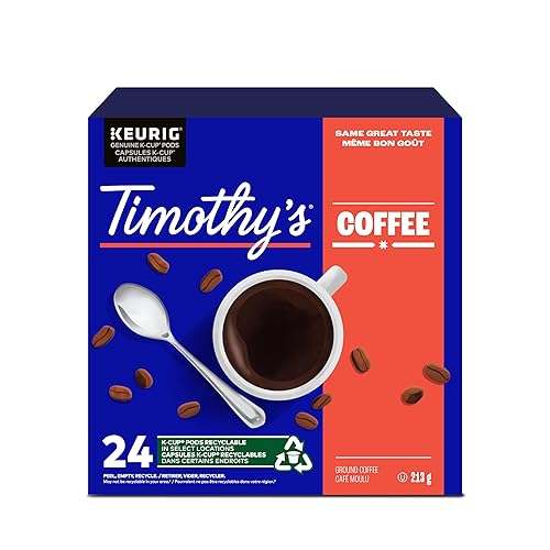 Timothy's World Coffee Rainforest Espresso K-cup for Keurig Brewers, 24 Count