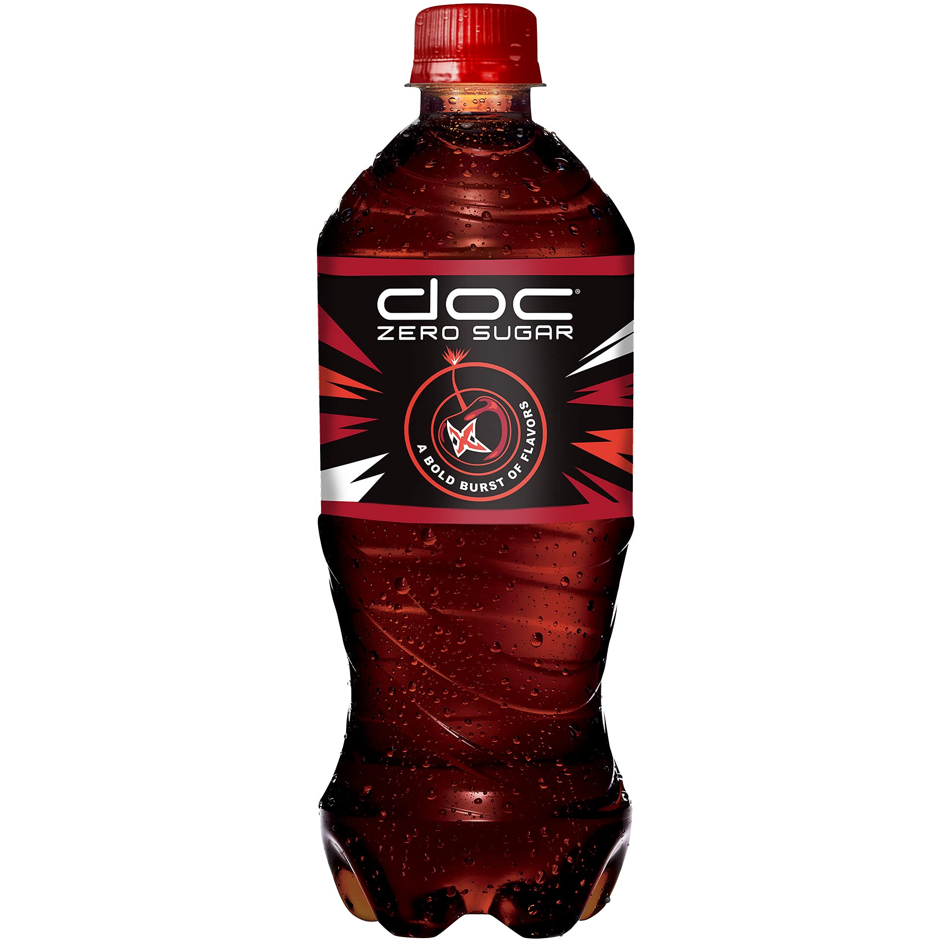 doc zero sugar soda 20oz bottles (24 bottles) zero calorie